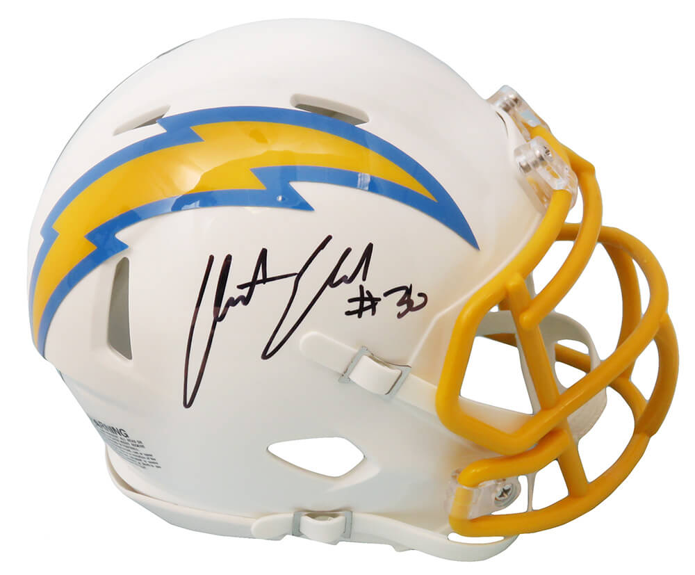 Austin Ekeler Signed Los Angeles Chargers Riddell Speed Mini Helmet - EKEMIN300 - Austin Ekeler Signed Los Angeles Chargers Riddell Speed Mini Helmet product image