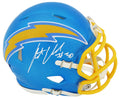 Austin Ekeler Signed Los Angeles Chargers FLASH Riddell Speed Mini Helmet (White Ink) - EKEMIN306 - Austin Ekeler Signed Los Angeles Chargers FLASH Riddell Speed Mini Helmet (White Ink) product image