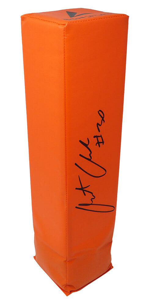 Austin Ekeler Signed Orange Endzone Football Pylon - EKEPYL300 - Austin Ekeler Signed Orange Endzone Football Pylon product image