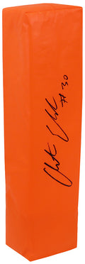 Austin Ekeler Signed Champro Orange Endzone Football Pylon - EKEPYL302 - Austin Ekeler Signed Champro Orange Endzone Football Pylon product image