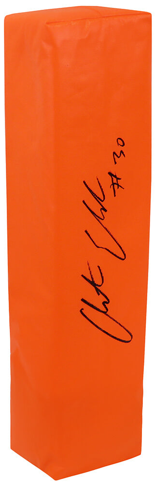 Austin Ekeler Signed Champro Orange Endzone Football Pylon - EKEPYL302 - Austin Ekeler Signed Champro Orange Endzone Football Pylon product image
