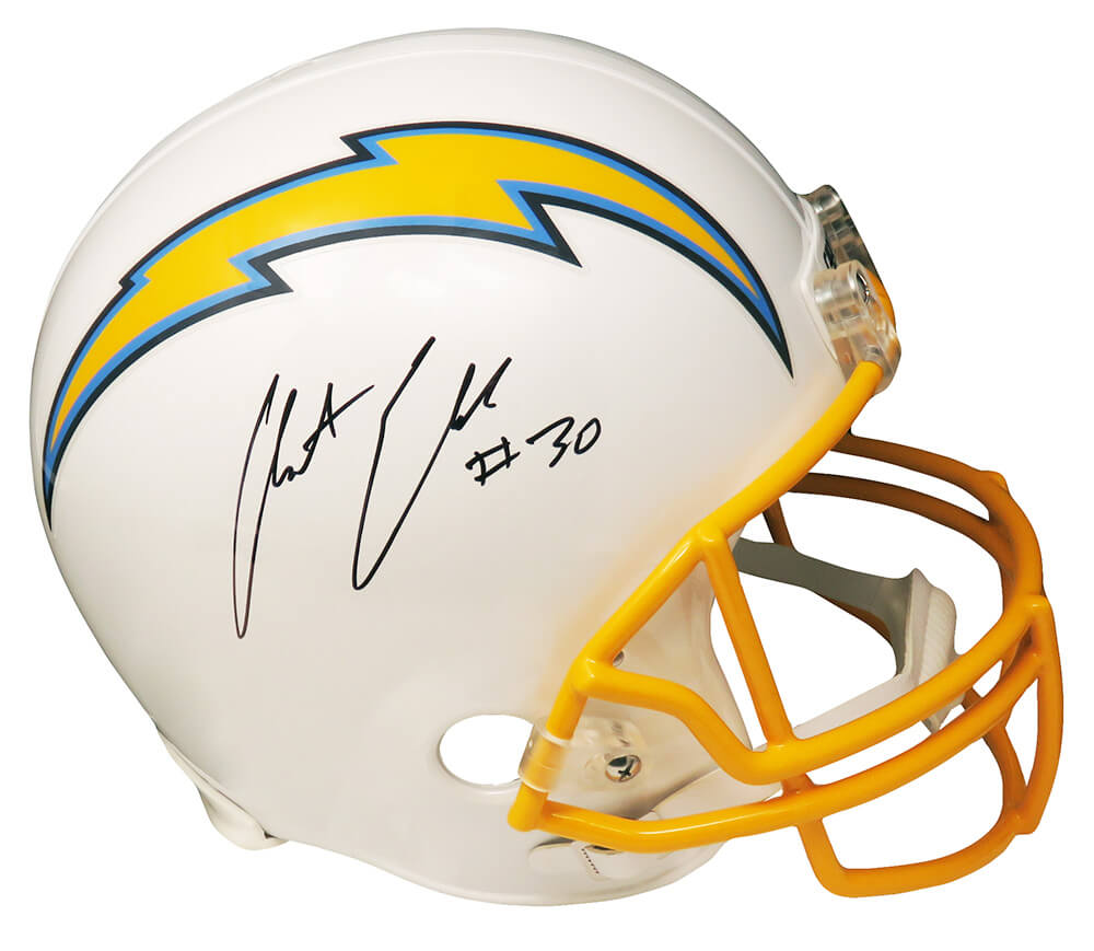 Austin Ekeler Signed Los Angeles Chargers Riddell Full Size Replica Helmet - EKEREP300 - Austin Ekeler Signed Los Angeles Chargers Riddell Full Size Replica Helmet product image