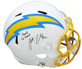 Austin Ekeler Signed Los Angeles Chargers Riddell Full Size Speed Replica Helmet w/Pound For Pound - EKEREP304 - Austin Ekeler Signed Los Angeles Chargers Riddell Full Size Speed Replica Helmet w/Pound For Pound product image