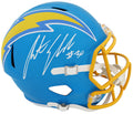 Austin Ekeler Signed Los Angeles Chargers FLASH Riddell Full Size Speed Replica Helmet (White Ink) - EKEREP310 - Austin Ekeler Signed Los Angeles Chargers FLASH Riddell Full Size Speed Replica Helmet (White Ink) product image