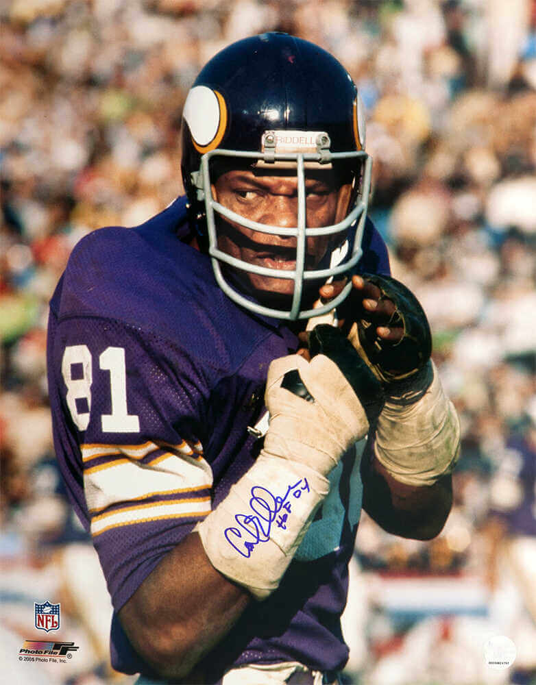 Carl Eller Signed Minnesota Vikings Purple Jersey Close Up 16x20 Photo w/HOF'04 - ELL16P300 - Carl Eller Signed Minnesota Vikings Purple Jersey Close Up 16x20 Photo w/HOF'04 product image