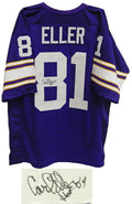 Carl Eller Signed Purple Custom Throwback Jersey w/HOF'04 - ELLJRY301 - Carl Eller Signed Purple Custom Throwback Jersey w/HOF'04 product image