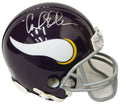 Carl Eller Signed Minnesota Vikings Throwback Riddell Mini Helmet - ELLMIN301 - Carl Eller Signed Minnesota Vikings Throwback Riddell Mini Helmet product image