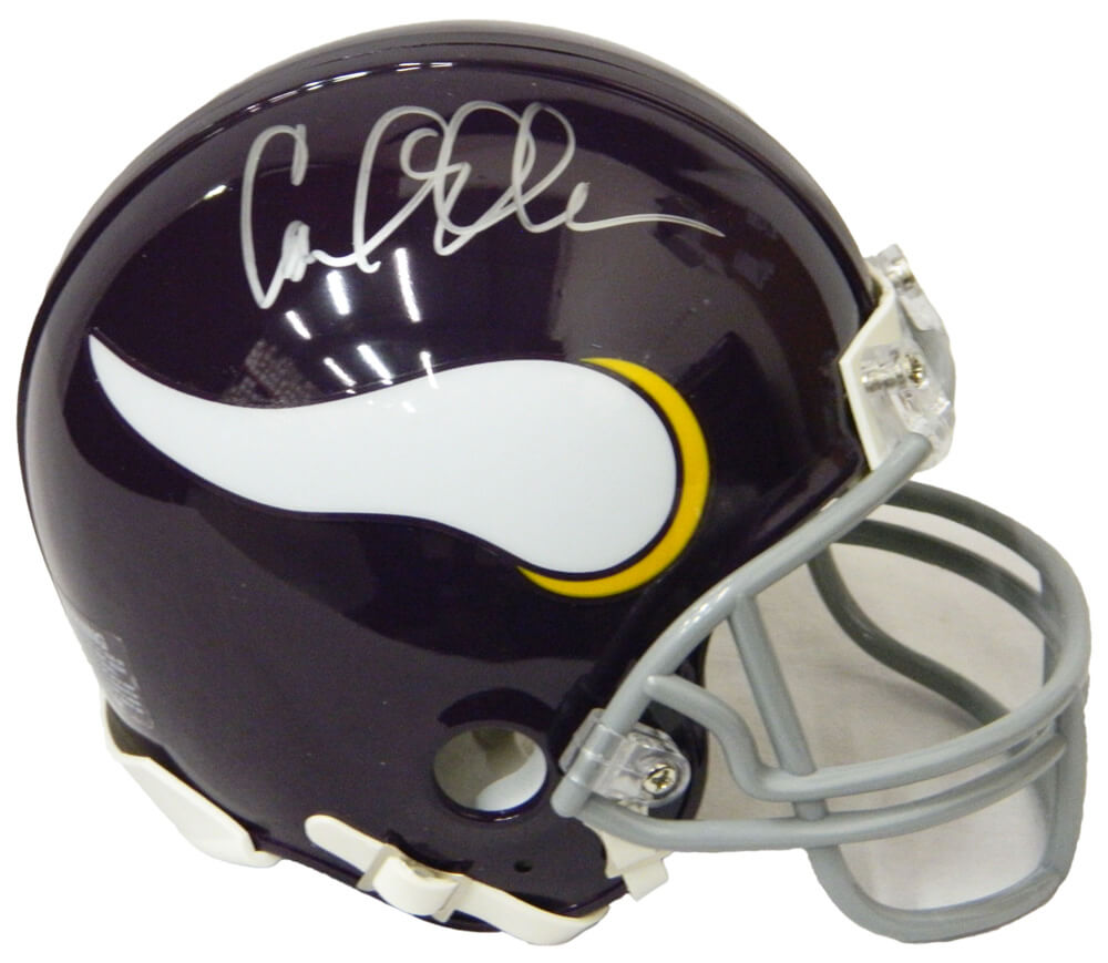 Carl Eller Signed Minnesota Vikings Throwback Riddell Mini Helmet - ELLMIN301 - Carl Eller Signed Minnesota Vikings Throwback Riddell Mini Helmet product image