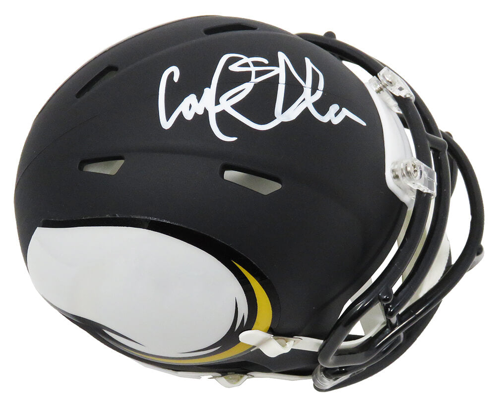 Carl Eller Signed Minnesota Vikings AMP Alternate Series Riddell Speed Mini Helmet - ELLMIN302 - Carl Eller Signed Minnesota Vikings AMP Alternate Series Riddell Speed Mini Helmet product image