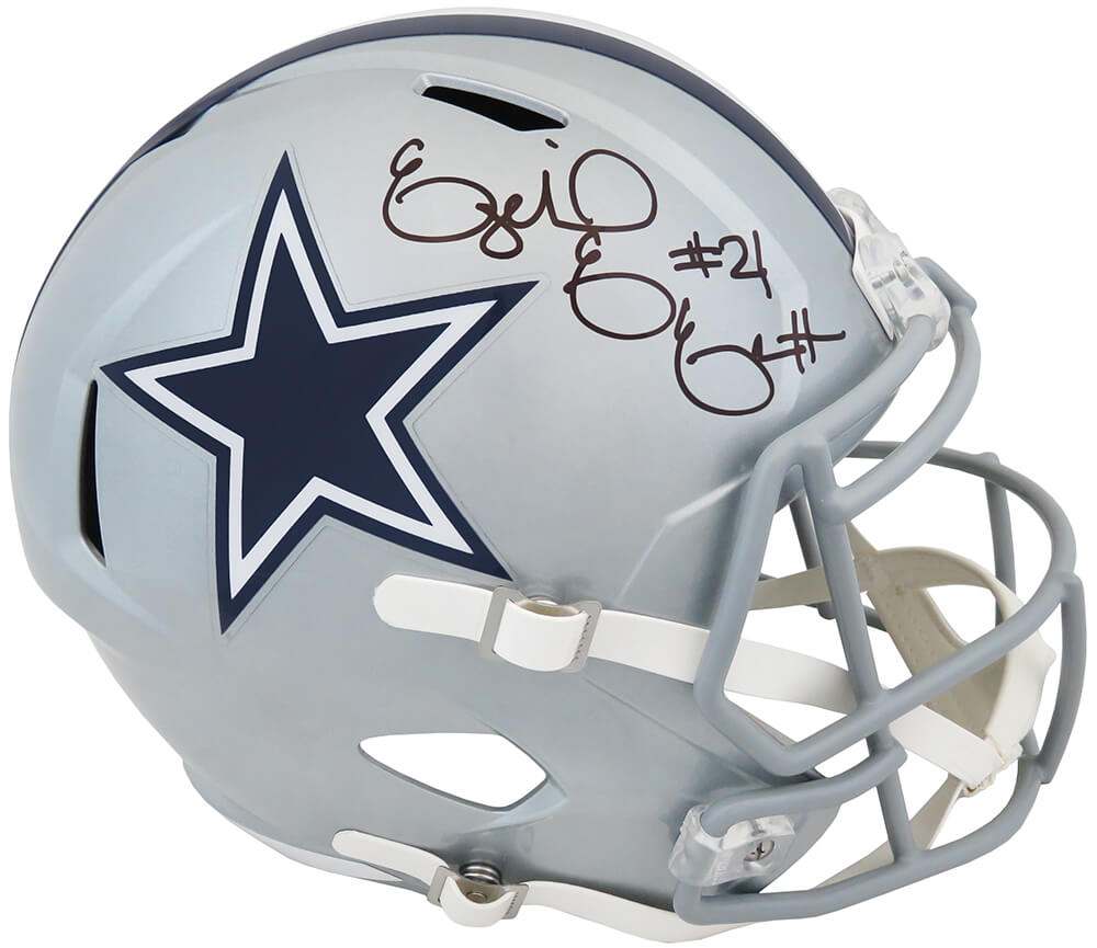 Ezekiel Elliott Signed Dallas Cowboys Riddell Full Size Speed Replica Helmet - ELLREP300 - Ezekiel Elliott Signed Dallas Cowboys Riddell Full Size Speed Replica Helmet product image