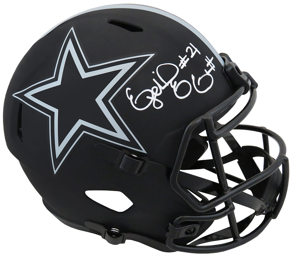 Ezekiel Elliott Signed Dallas Cowboys ECLIPSE Riddell Full Size Speed Replica Helmet - ELLREP301 - Ezekiel Elliott Signed Dallas Cowboys ECLIPSE Riddell Full Size Speed Replica Helmet product image