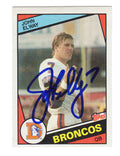 John Elway Signed Denver Broncos 1984 Topps Football Rookie Trading Card #63 - ELWCAR303 - John Elway Signed Denver Broncos 1984 Topps Football Rookie Trading Card #63 product image