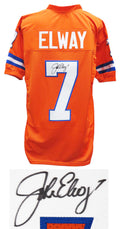 John Elway Signed Orange Crush Custom Football Jersey - ELWJRY303 - John Elway Signed Orange Crush Custom Football Jersey product image