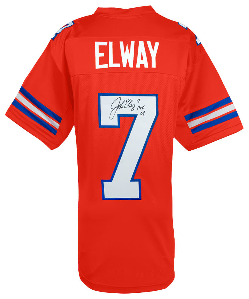 John Elway Signed Orange Crush Custom Football Jersey w/HOF'04 - ELWJRY304 - John Elway Signed Orange Crush Custom Football Jersey w/HOF'04 product image