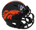 John Elway Signed Denver Broncos Eclipse Black Matte Riddell Speed Mini Helmet - ELWMIN301 - John Elway Signed Denver Broncos Eclipse Black Matte Riddell Speed Mini Helmet product image