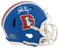 John Elway Signed Denver Broncos 'D Logo' Throwback Riddell Speed Mini Helmet - ELWMIN308 - John Elway Signed Denver Broncos 'D Logo' Throwback Riddell Speed Mini Helmet product image