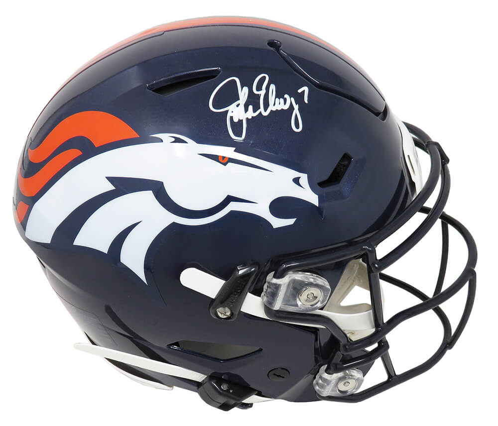 John Elway Signed Denver Broncos SpeedFlex Riddell Speed Authentic Helmet - ELWPRO301 - John Elway Signed Denver Broncos SpeedFlex Riddell Speed Authentic Helmet product image