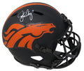 John Elway Signed Denver Broncos Eclipse Black Matte Riddell Full Size Speed Replica Helmet - ELWREP306 - John Elway Signed Denver Broncos Eclipse Black Matte Riddell Full Size Speed Replica Helmet product image