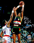 Alex English Signed Denver Nuggets Action 8x10 Photo w/HOF'97 - ENG08P200 - Alex English Signed Denver Nuggets Action 8x10 Photo w/HOF'97 product image