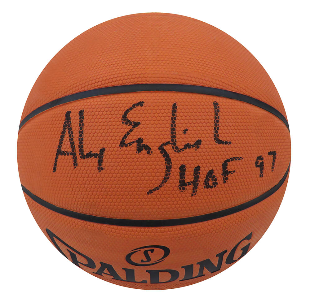 Alex English Signed Spalding HexaGrip NBA Basketball w/HOF'97 - ENGBSK202 - Alex English Signed Spalding HexaGrip NBA Basketball w/HOF'97 product image