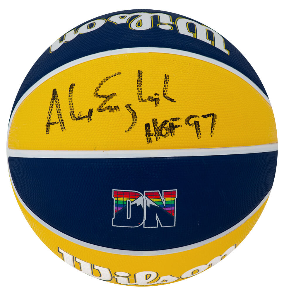 Alex English Signed Wilson Denver Nuggets The City Logo NBA Basketball w/HOF'97 - ENGBSK211 - Alex English Signed Wilson Denver Nuggets The City Logo NBA Basketball w/HOF'97 product image
