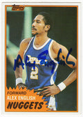 Alex English Signed Denver Nuggets 1981-82 Topps Basketball Trading Card #68 - ENGCAR200 - Alex English Signed Denver Nuggets 1981-82 Topps Basketball Trading Card #68 product image