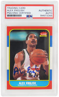 Alex English Signed Denver Nuggets 1986 Fleer Basketball Trading Card #30 - (PSA/DNA Encapsulated) - ENGCAR201 - Alex English Signed Denver Nuggets 1986 Fleer Basketball Trading Card #30 - (PSA/DNA Encapsulated) product image