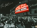 Theo Epstein Signed Chicago Cubs Wrigley Field Marquee 'Cubs Win' Spotlight 16x20 Photo - EPS16P103 - Theo Epstein Signed Chicago Cubs Wrigley Field Marquee 'Cubs Win' Spotlight 16x20 Photo product image