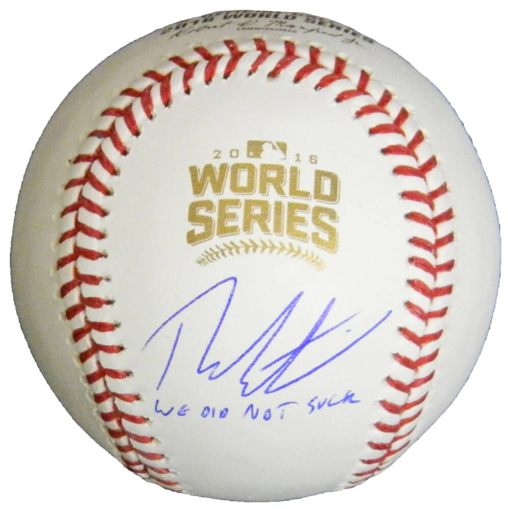 Theo Epstein Signed Rawlings Official 2016 World Series Baseball w/We Did Not Suck - EPSBSB106 - Theo Epstein Signed Rawlings Official 2016 World Series Baseball w/We Did Not Suck product image