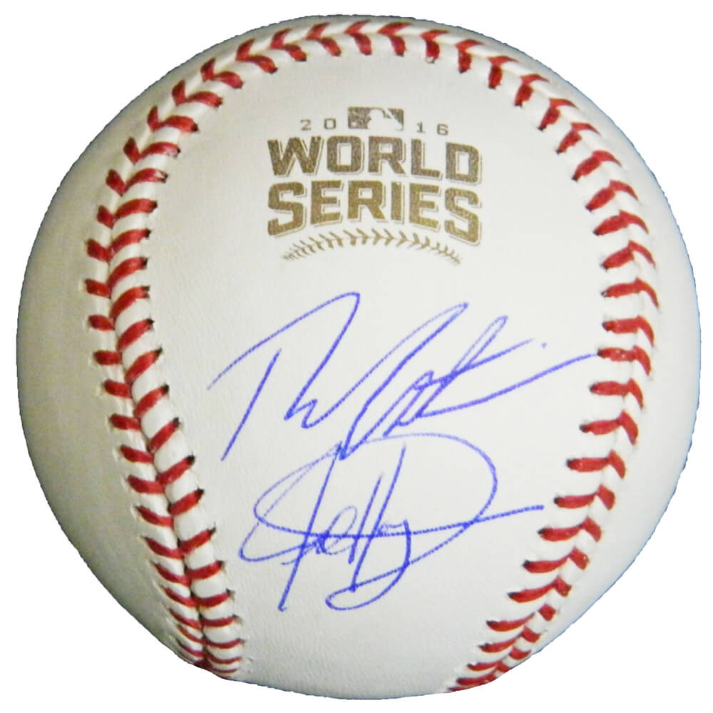 Theo Epstein & Jed Hoyer Dual Signed Rawlings Official 2016 World Series Baseball - EPSBSB117 - Theo Epstein & Jed Hoyer Dual Signed Rawlings Official 2016 World Series Baseball product image
