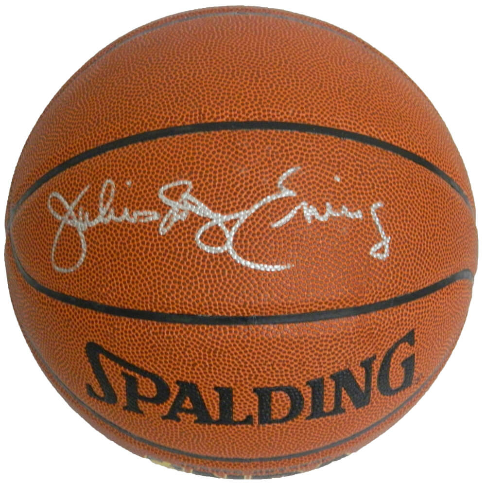 Julius "Dr. J' Erving Signed Spalding Indoor/Outdoor Basketball - ERVBSK200 - Julius "Dr. J' Erving Signed Spalding Indoor/Outdoor Basketball product image