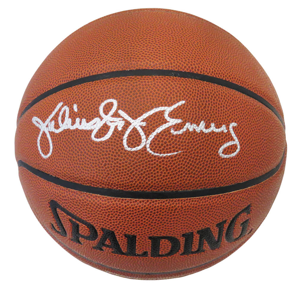 Julius Erving Signed Spalding Ultimate Indoor/Outdoor NBA Basketball - ERVBSK205 - Julius Erving Signed Spalding Ultimate Indoor/Outdoor NBA Basketball product image