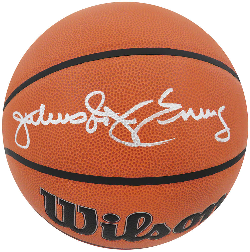 Julius "Dr. J' Erving Signed Wilson Indoor/Outdoor NBA Basketball - ERVBSK207 - Julius "Dr. J' Erving Signed Wilson Indoor/Outdoor NBA Basketball product image