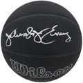 Julius "Dr. J' Erving Signed Wilson I/O Black 75th Anniversary Logo NBA Basketball - ERVBSK208 - Julius "Dr. J' Erving Signed Wilson I/O Black 75th Anniversary Logo NBA Basketball product image