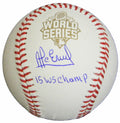 Alcides Escobar Signed Rawlings 2015 World Series Logo Baseball w/15 WS Champ - ESCBSB101 - Alcides Escobar Signed Rawlings 2015 World Series Logo Baseball w/15 WS Champ product image