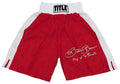 Eric 'Butterbean' Esch Signed Title Red & White Trim Boxing Trunks w/King of 4 Rounds - ESCTRU501 - Eric 'Butterbean' Esch Signed Title Red & White Trim Boxing Trunks w/King of 4 Rounds product image