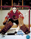Tony Esposito Signed Blackhawks Action 8x10 Photo - ESP08P400 - Tony Esposito Signed Blackhawks Action 8x10 Photo product image