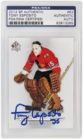 Tony Esposito Signed Chicago Blackhawks 2012 SP Authentic Hockey Card #63 - PSA/DNA - ESPCAR405 - Tony Esposito Signed Chicago Blackhawks 2012 SP Authentic Hockey Card #63 - PSA/DNA product image