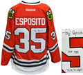Tony Esposito Signed Chicago Blackhawks Red Reebok Premier Hockey Jersey w/HOF 1988 & 70, 72, 74 Vezina - ESPJRY405 - Tony Esposito Signed Chicago Blackhawks Red Reebok Premier Hockey Jersey w/HOF 1988 & 70, 72, 74 Vezina product image