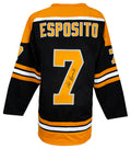 Phil Esposito Signed Black Custom Hockey Jersey - ESPJRY410 - Phil Esposito Signed Black Custom Hockey Jersey product image