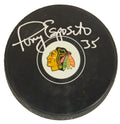 Tony Esposito Signed Chicago Blackhawks Logo Hockey Puck - ESPPUC402 - Tony Esposito Signed Chicago Blackhawks Logo Hockey Puck product image
