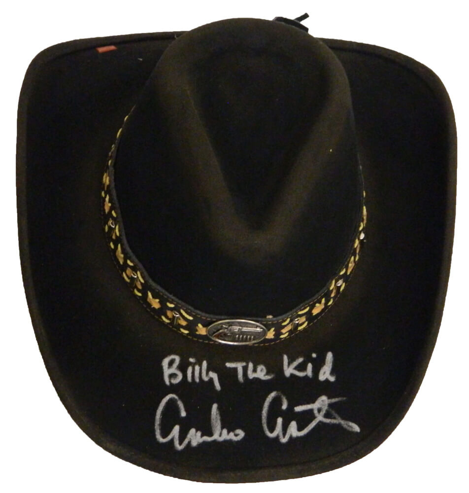 Emilio Estevez Signed Bullhide Billy The Kid Gunfighters Collection Black Cowboy Hat w/Billy The Kid - ESTHAT500 - Emilio Estevez Signed Bullhide Billy The Kid Gunfighters Collection Black Cowboy Hat w/Billy The Kid product image
