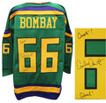 Emilio Estevez Signed Green Custom Hockey Jersey w/Quack, Quack - ESTJRY508 - Emilio Estevez Signed Green Custom Hockey Jersey w/Quack, Quack product image