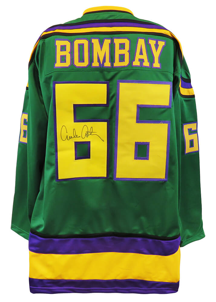 Emilio Estevez Signed Bombay Green Custom Hockey Jersey - ESTJRY509 - Emilio Estevez Signed Bombay Green Custom Hockey Jersey product image