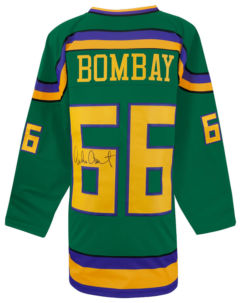 Emilio Estevez Signed Green Custom Hockey Jersey - ESTJRY512 - Emilio Estevez Signed Green Custom Hockey Jersey product image