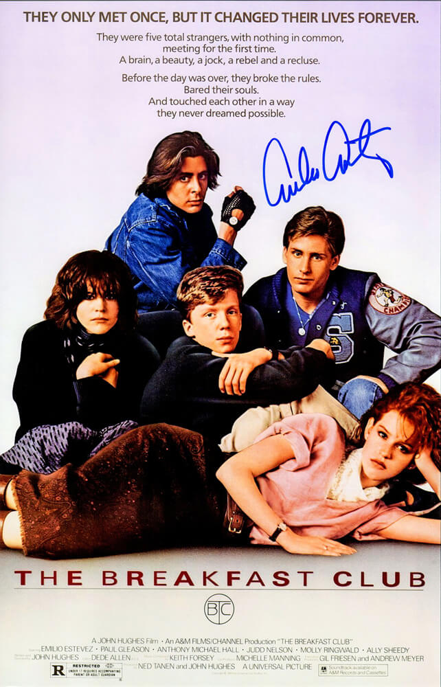 Emilio Estevez Signed The Breakfast Club 11x17 Movie Poster - ESTPST500 - Emilio Estevez Signed The Breakfast Club 11x17 Movie Poster product image