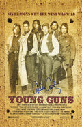Emilio Estevez Signed Young Guns 11x17 Poster - ESTPST514 - Emilio Estevez Signed Young Guns 11x17 Poster product image