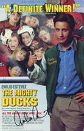 Emilio Estevez Signed The Mighty Ducks 11x17 Movie Poster (In Black) - ESTPST519 - Emilio Estevez Signed The Mighty Ducks 11x17 Movie Poster (In Black) product image