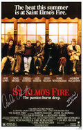 Emilio Estevez & Judd Nelson Dual Signed St. Elmo's Fire 11x17 Movie Poster - ESTPST521 - Emilio Estevez & Judd Nelson Dual Signed St. Elmo's Fire 11x17 Movie Poster product image