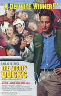 Emilio Estevez Signed The Mighty Ducks 11x17 Movie Poster (In Silver) - ESTPST524 - Emilio Estevez Signed The Mighty Ducks 11x17 Movie Poster (In Silver) product image
